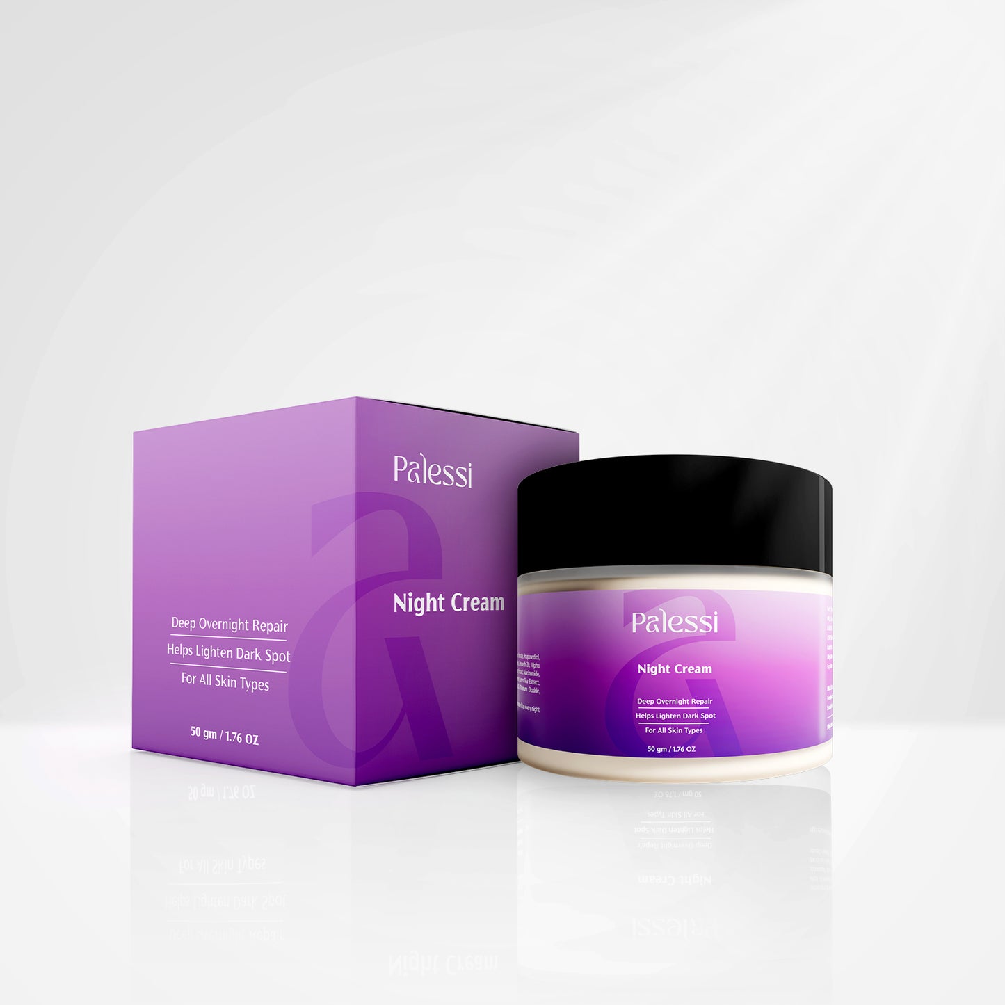 Palessi Night Cream with Alpha Arbutin, Vitamin-E, Mulberry  50 gm