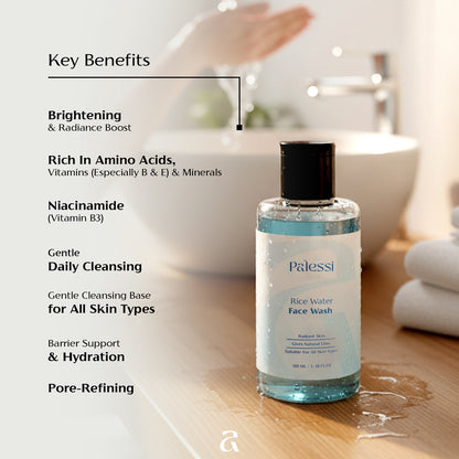 Palessi Rice Water Face Wash With Rice Water & Niacinamide  100 ml