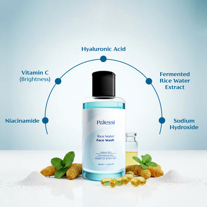 Palessi Rice Water Face Wash With Rice Water & Niacinamide  100 ml