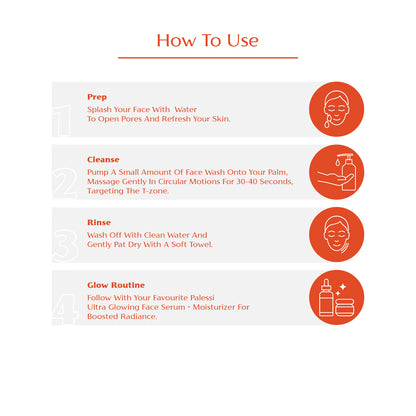 Palessi Vit C+E Gel Face Wash 100 ml