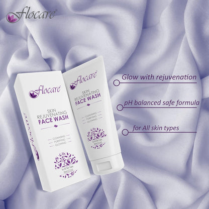 FLOCARE, Face wash, Skin Rejuvenating face wash.