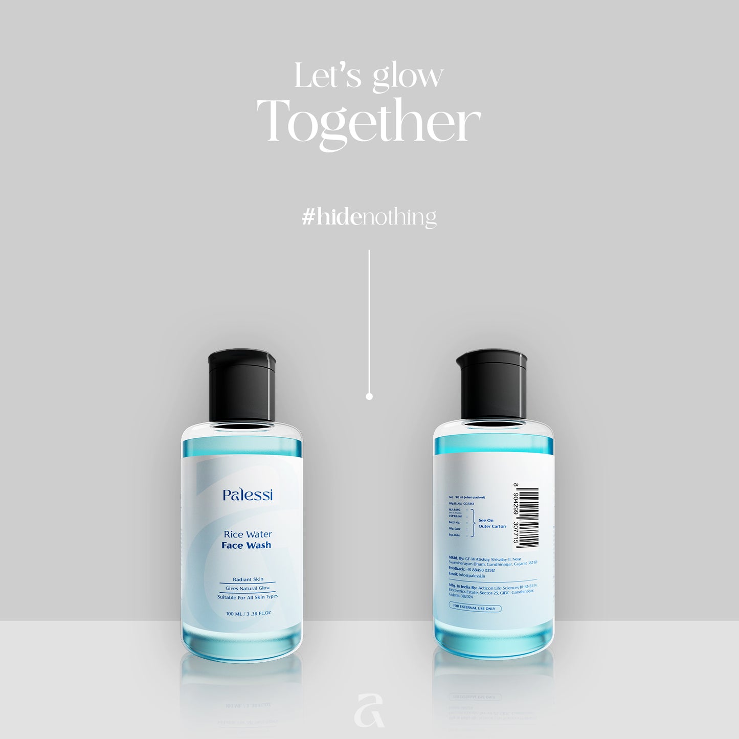 Palessi Rice Water Face Wash With Rice Water & Niacinamide  100 ml